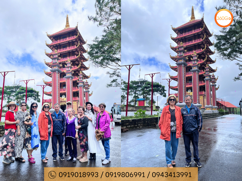 Du khách 360Go tham quan Tu Viện Bát Nhã - Du lịch 360Go 